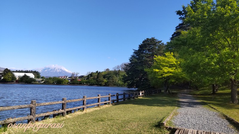 高松の池の岩手山の見える場所