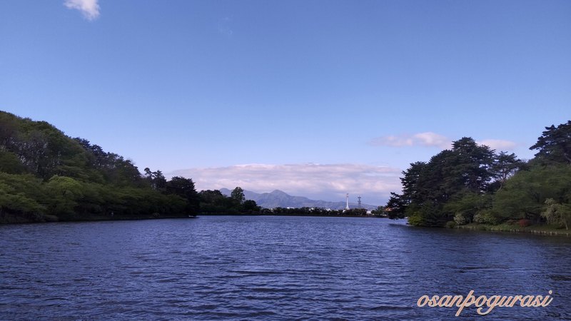 高松の池のSTART地点と逆側から見た景色
