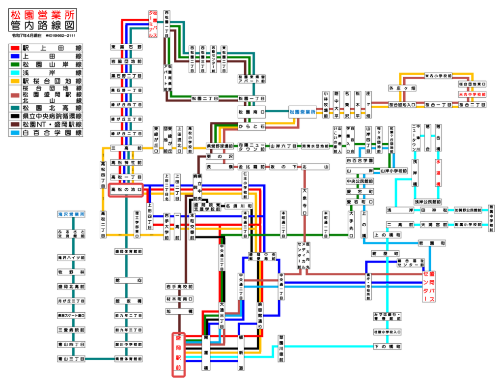 バス路線図