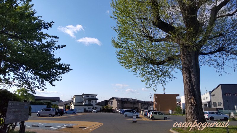 高松の池の駐車場の様子